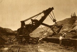 Giant Steam Shovel Used to Build the Panama Canal