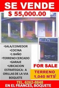 For Sale Near Boquete Panama
