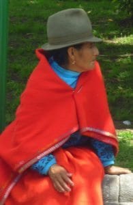 Ecuador Lady with Shawl