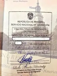 Panama multi-entry Visa Stamp