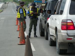 Panama Immigration check point