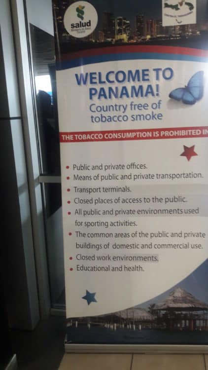 No smoking in Panama
