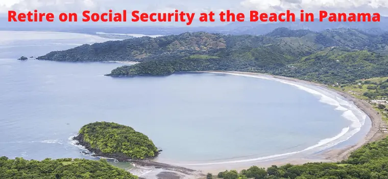 reatire on social security at the beach in panama