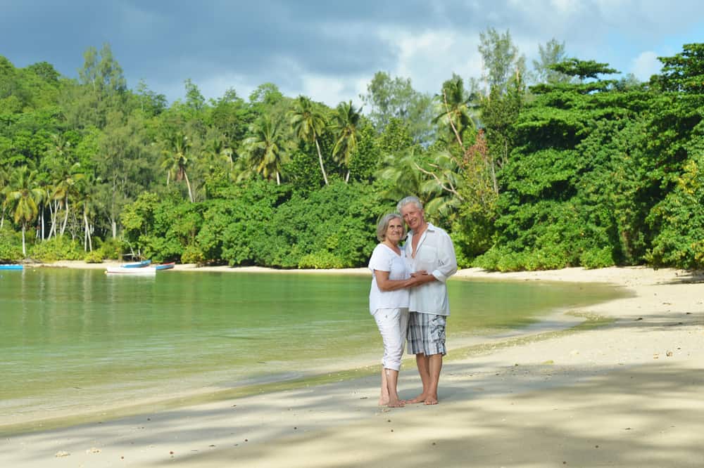 couple by beach in panama