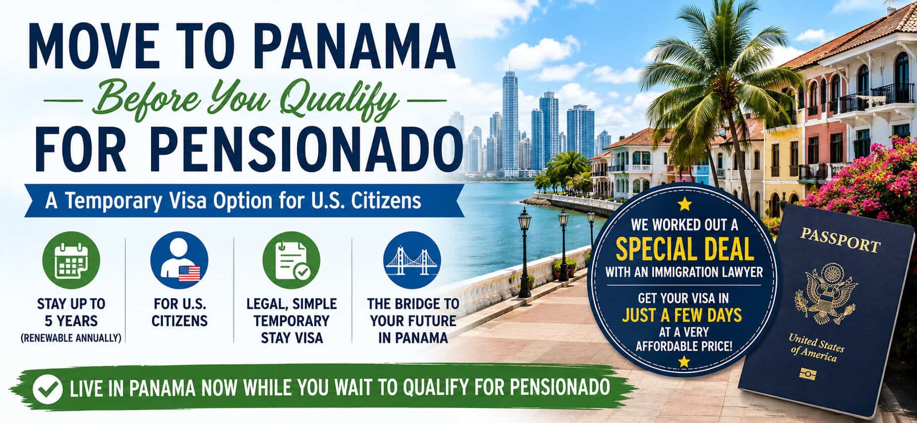 5 year bridge visa for panama